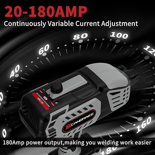 Miniatura 3 de Máquina de soldadura portátil de mano, pistola soldadora de arco de 110 V con inversor IGBT, máquina de soldadura de salida 20-180A, ajuste de