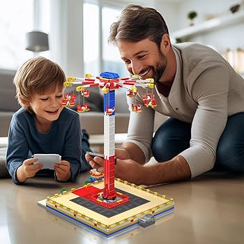 Amazon.com: Mould King 11016 Fantasy Amusement Park Series ?Swing