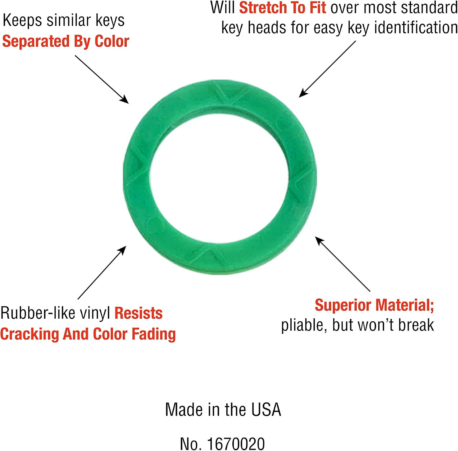 Lucky Line Key Identifiers, Medium, 200 per Box, Assorted Colors (16700)