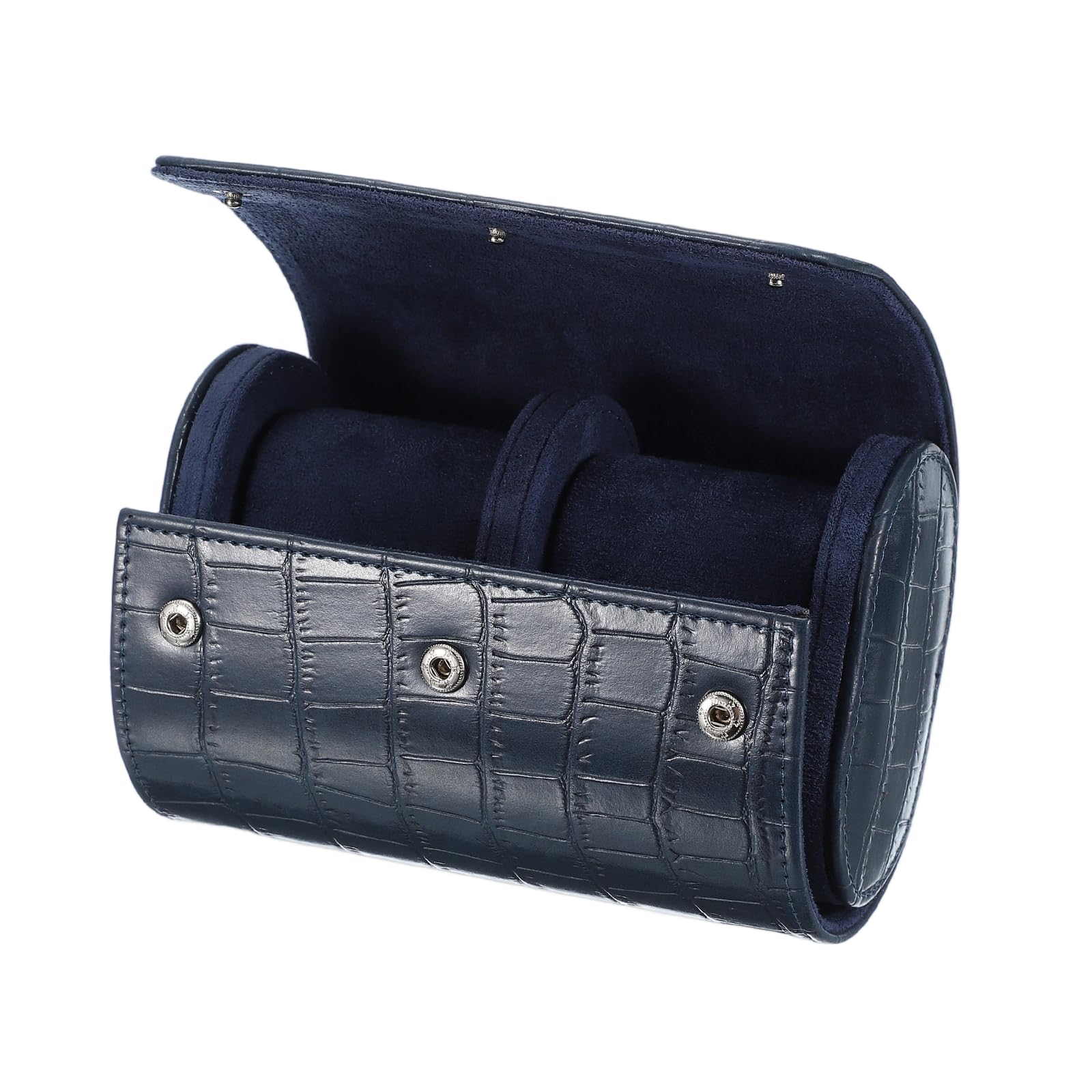 Étui de voyage pour montres Sourcing Map, 2 emplacements, en cuir portable, pour hommes et femmes. Organisateur de rangement avec coussin amovible, idéal pour les voyages et la présentation. Coloris