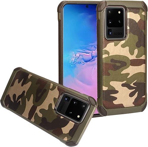 Eaglecell - Funda híbrida para Samsung Galaxy S20 Ultra de 6.9 pulgadas (SM-G988), a prueba de golpes, EC4 Green Camo disponible en Yaxa Colombia