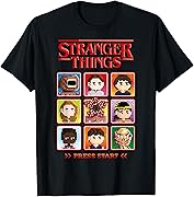 Stranger Things Season 5 Retro Video Game Character Select T-Shirt