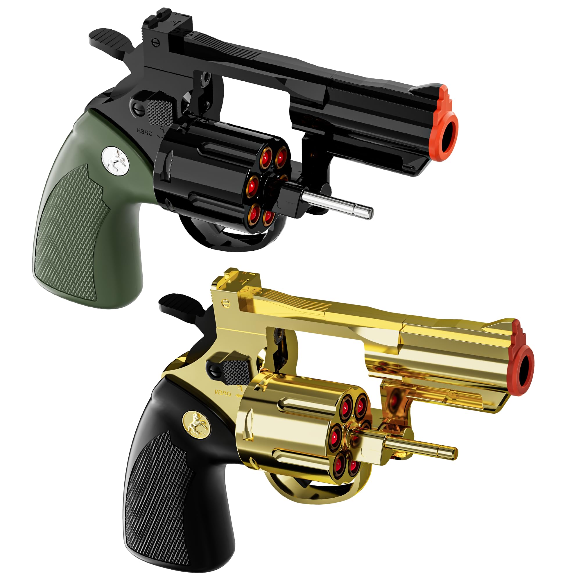 Amazon.com: Kids Toy Revolver Gun Eva Soft Bullets with Holster : Toys ...