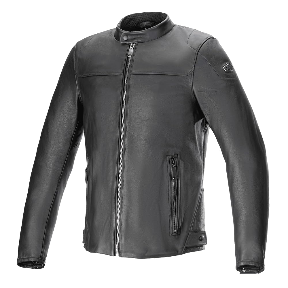 Alpinestars ブラックレザージャケット Amazon.com: Alpinestars Blacktrack Leather Jacket, S, Black