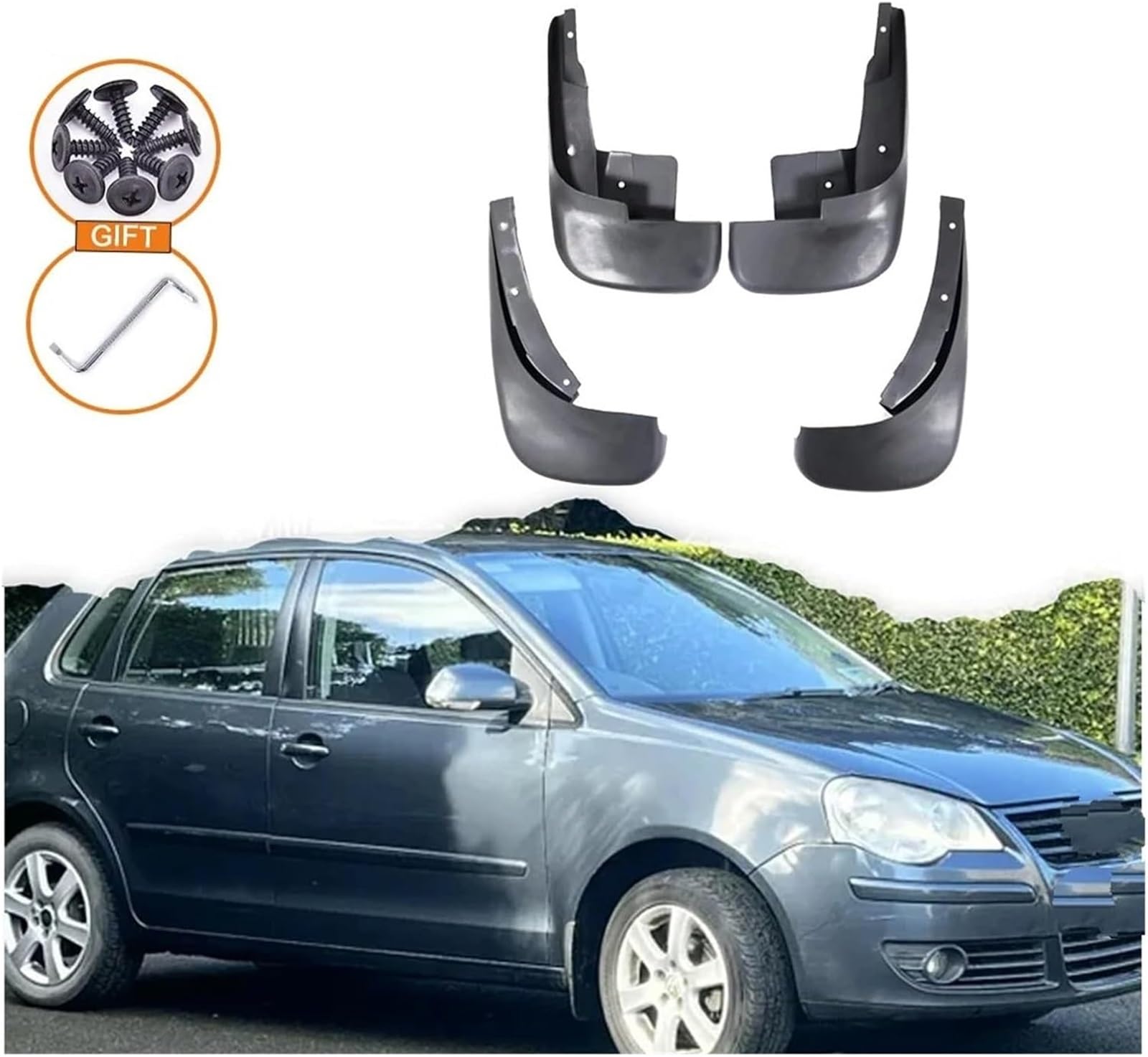 Per vw per polo Per 9N per mk4 2002-2009 Accessori Paraspruzzi