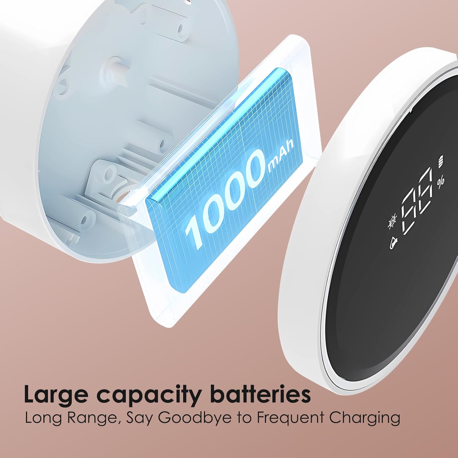 Wall Mounted Toothbrush Holder, Electric Tooth Brush Holders Single Person Cleaner for Bathroom, with Auto Inductive Open/Close Cover, Clean, Dry for Home, Travel - Image 6