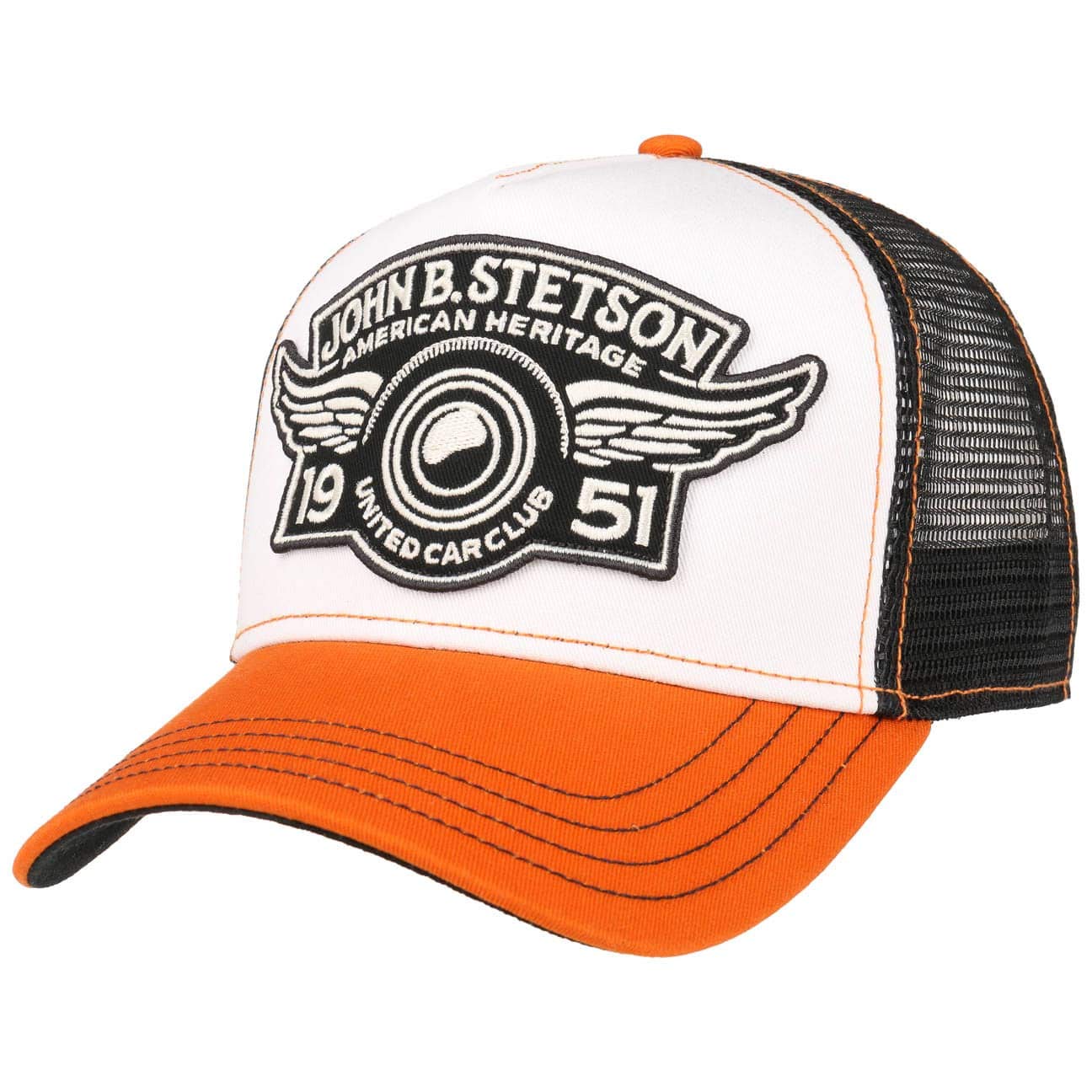 Stetson Cappellino Trucker Car Club Donna/Uomo - Snapback, con Visiera, Visiera Inverno Autunno Primavera Estate Estate/Inverno