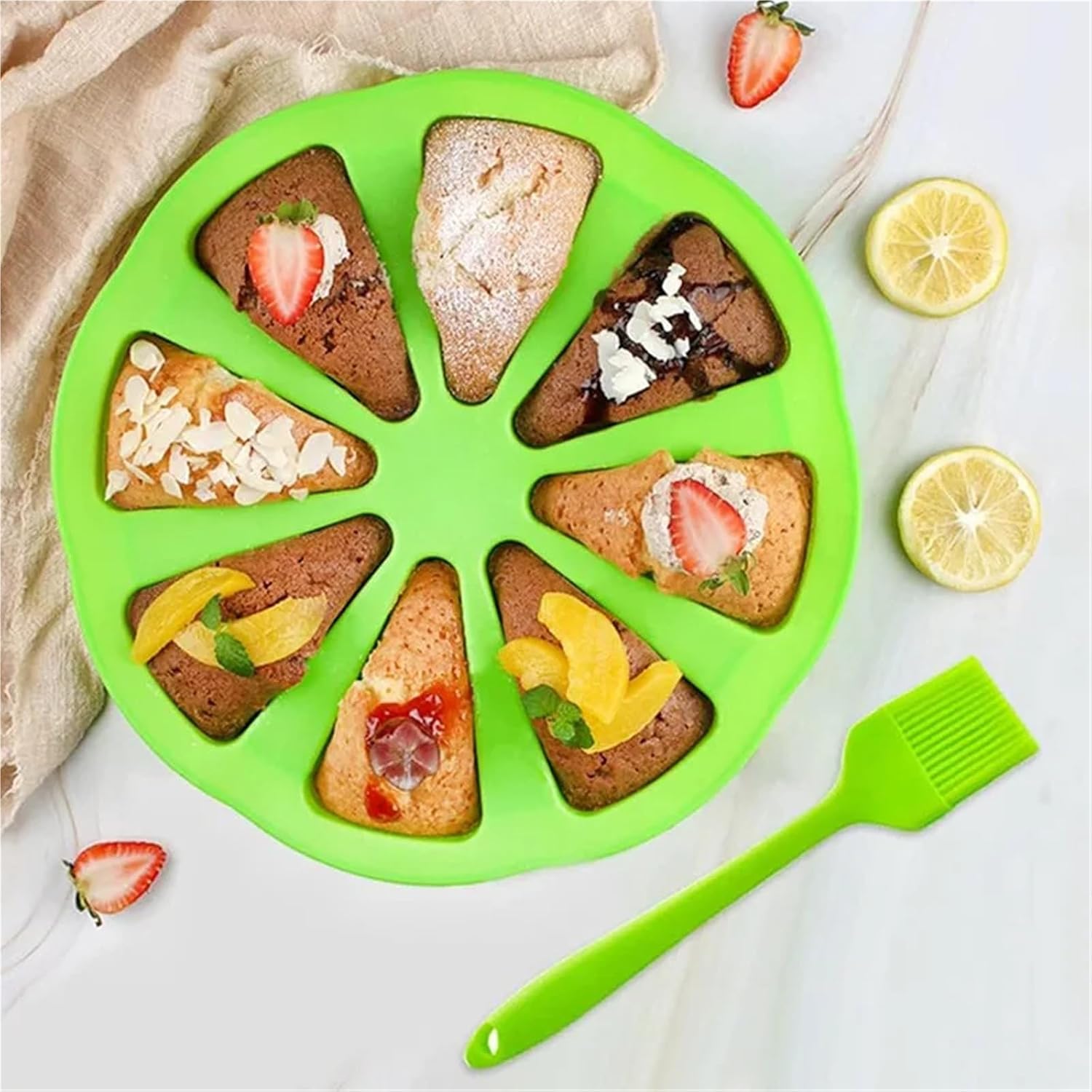 Silicone Cake Baking Mold for Pastry Muffin Pizza Brownie Baking Tray Baking Mold