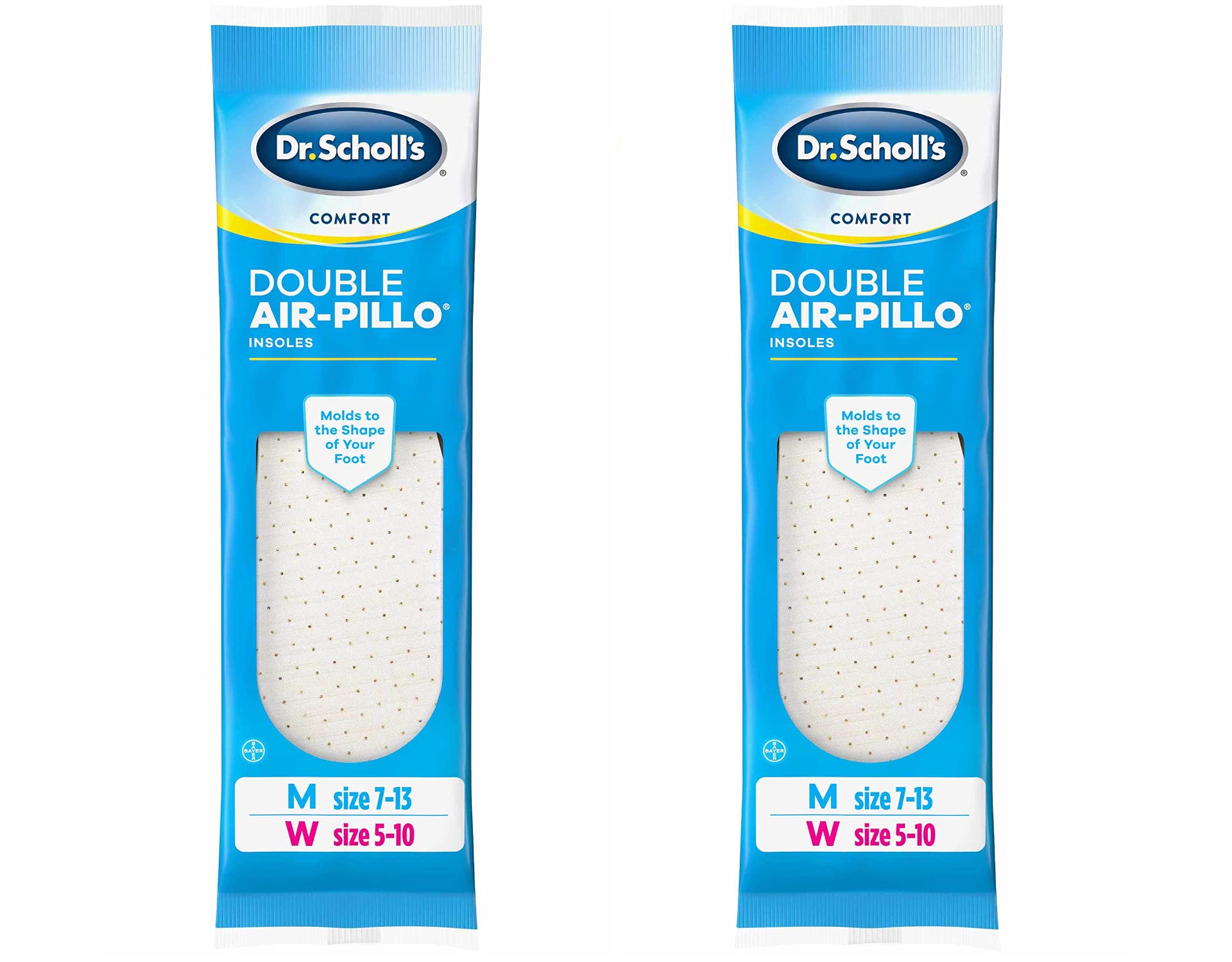 Dr. Scholl's WorkDr. Scholl's Air-Pillo Double Insoles Unisex (2 Pack)