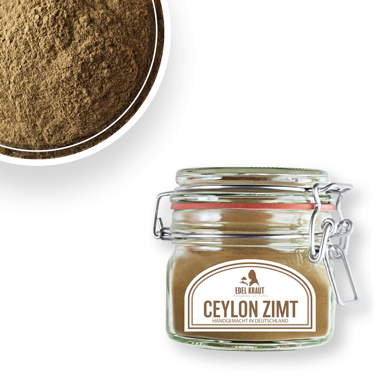 Ceylon Zimt BIO gemahlen - 1000g | EDEL KRAUT | 100% reiner BIO Ceylon Zimt - 1kg BIO Zimt Ceylon frei von jeglichen Zusatzstoffen