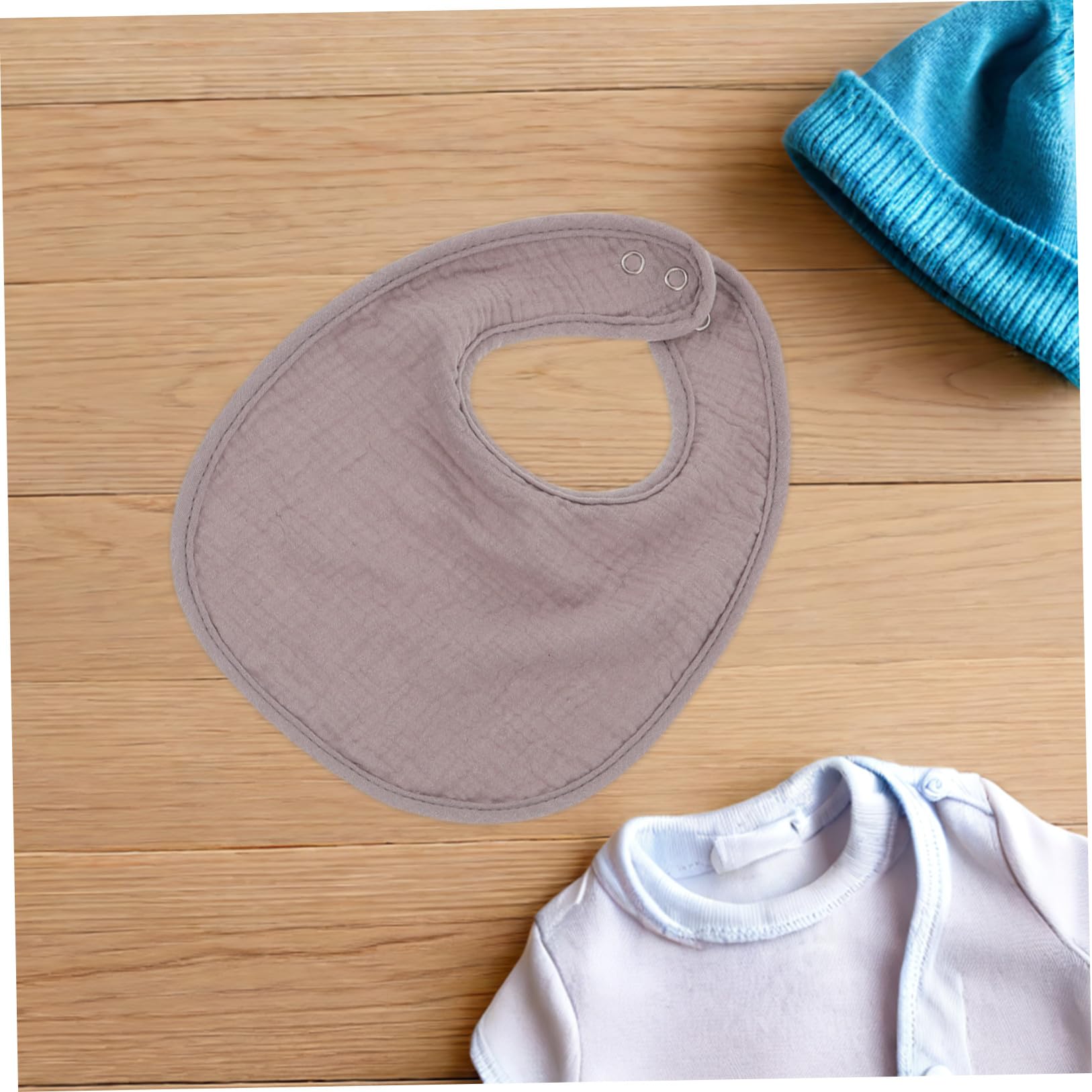 Toyvian Bavaglino per in Cotone Doppio Strato, 10 Bavaglini U Shaped per Uso Quotidiano