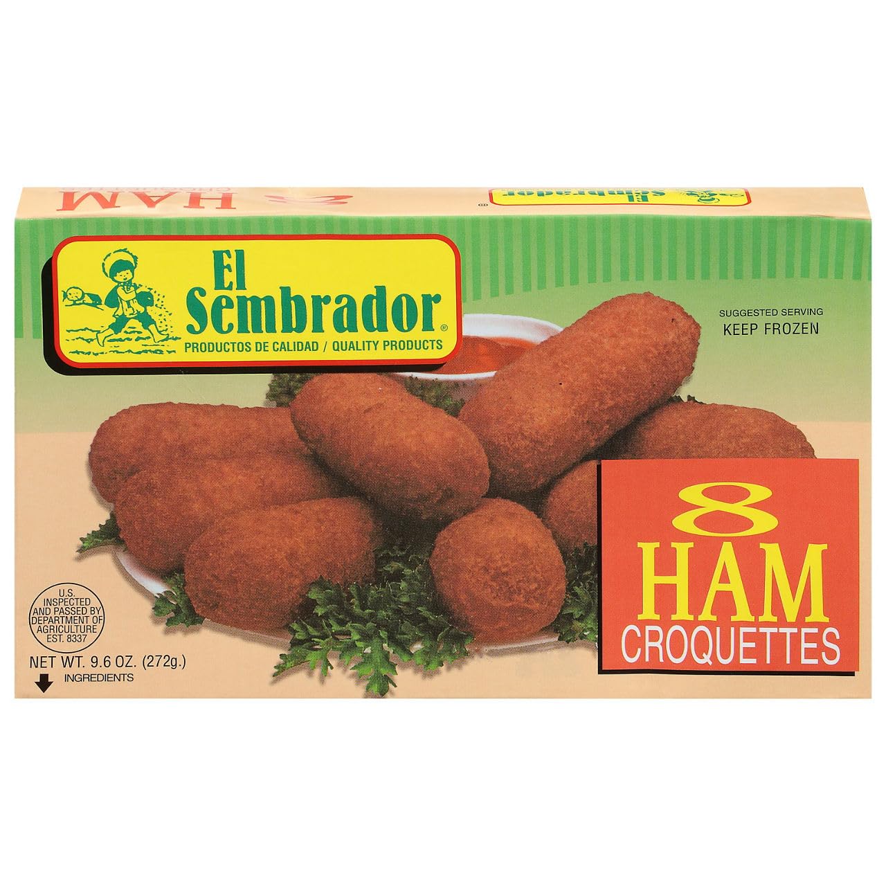 El Sembrador, Ham Croquettes, 10 Ounce