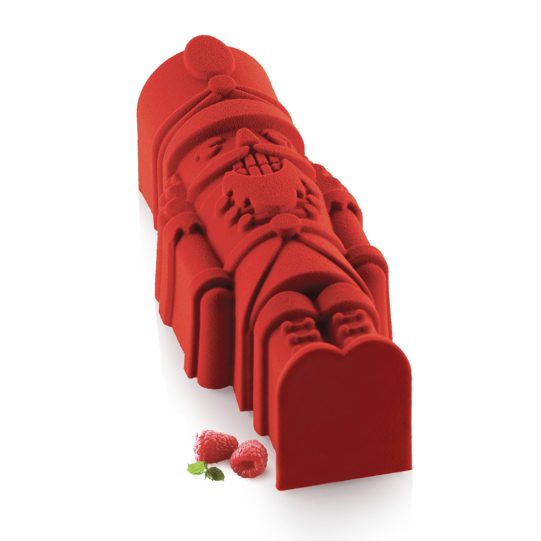 Silikomart | Moule en silicone pour gâteau moderne Casse-noisette trous, antiadhésif, lot de 1 moule à trous, design 3D, 25,3 x 9 cm H 7,5 cm, volume 1 l, fabriqué en Italie