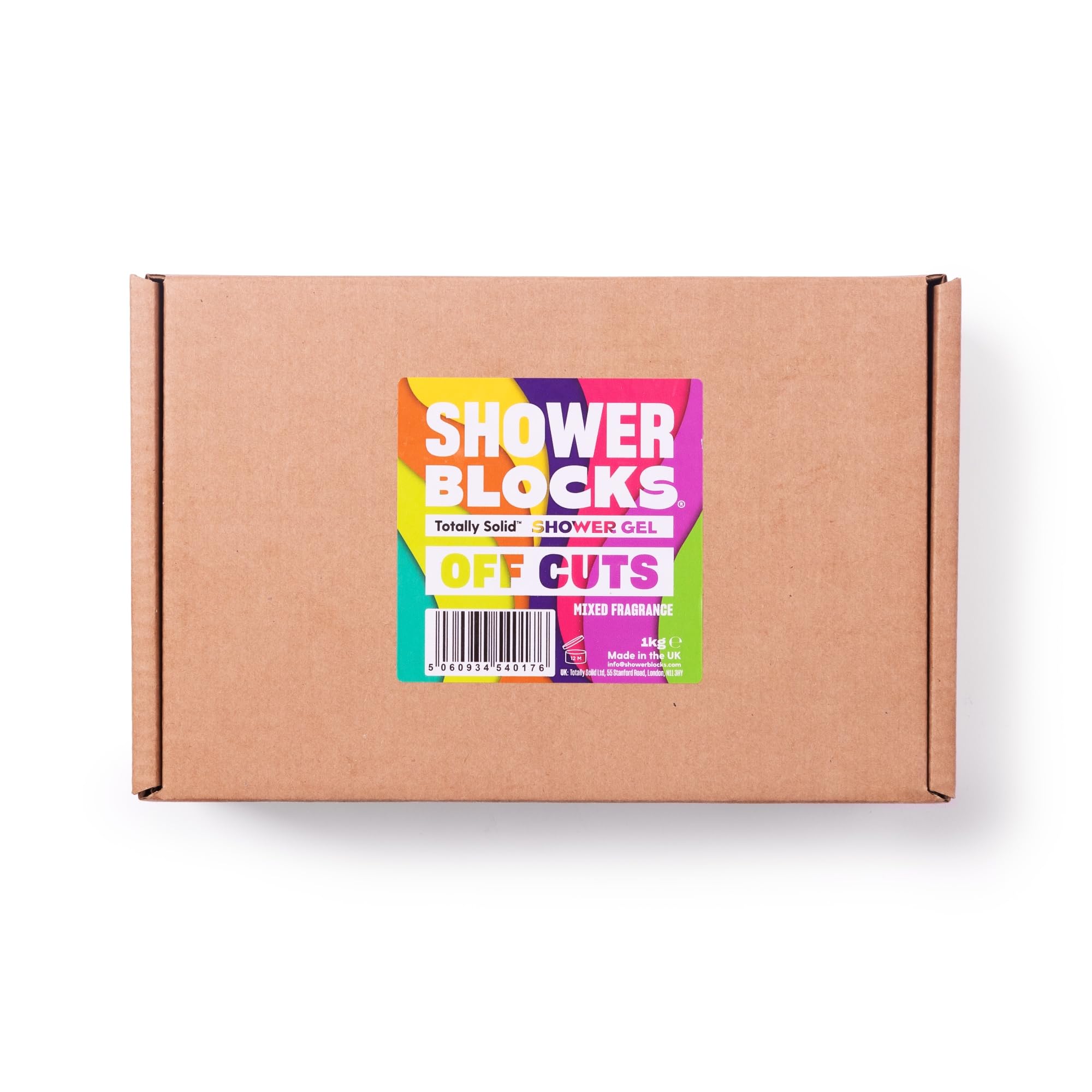 Shower Blocks OFF-CUTS (1kg) - Totally Solid Shower Gel - Plastic, SLS, SLES & Paraben Free[Amazon-developed Certification] Compact by Design