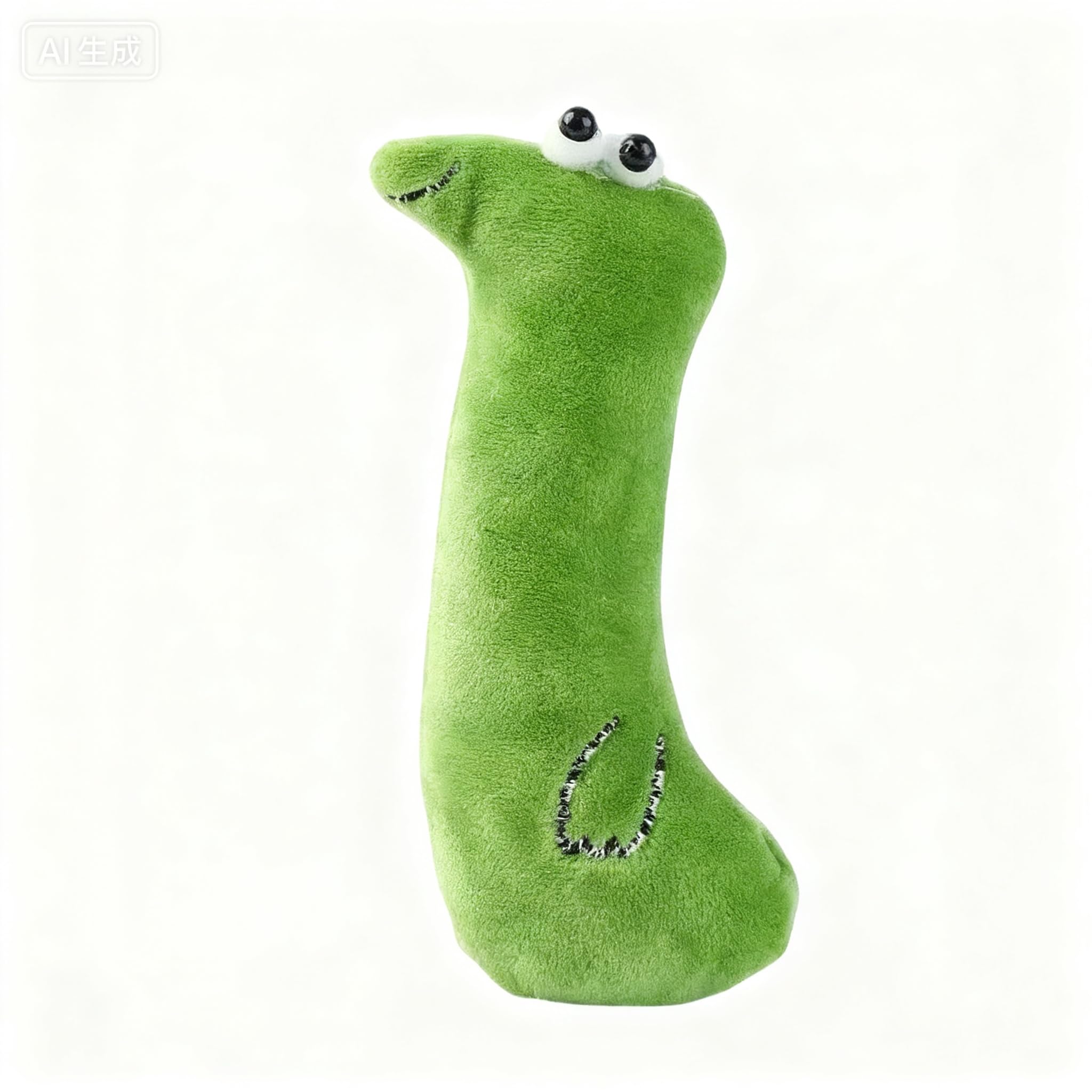 Juguete interactivo para gatos, juguete verde de peluche con forma de serpiente, juguete para masticar gato con hierba gatera, juguetes de interior para gatos (4.7 pulgadas - 1 pieza - 022