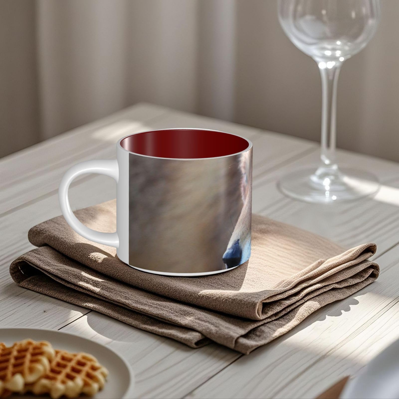 Ceramiczne kubki ceramiczne z nadrukiem lisa Ceramiczny kubek do kawy