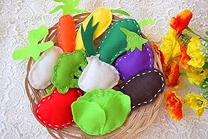 Felt Vegetable Set: Vivid & Interactive Pretend Play Experience