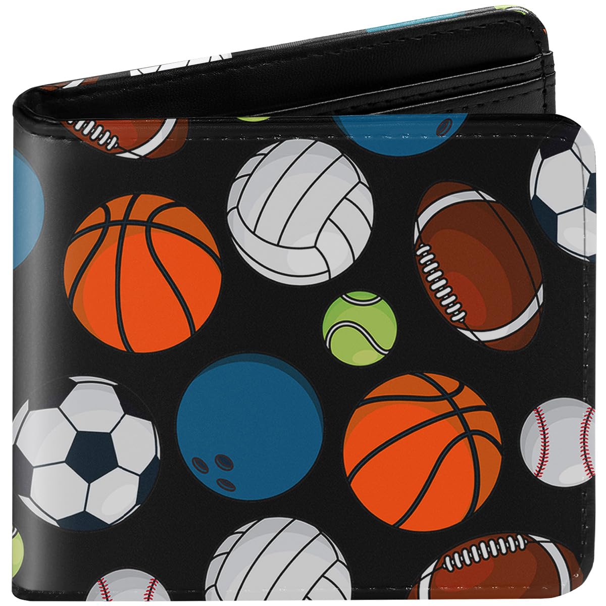 Kids Boys Wallet - Leather for Ages 4-16, Sport Basketball Gift