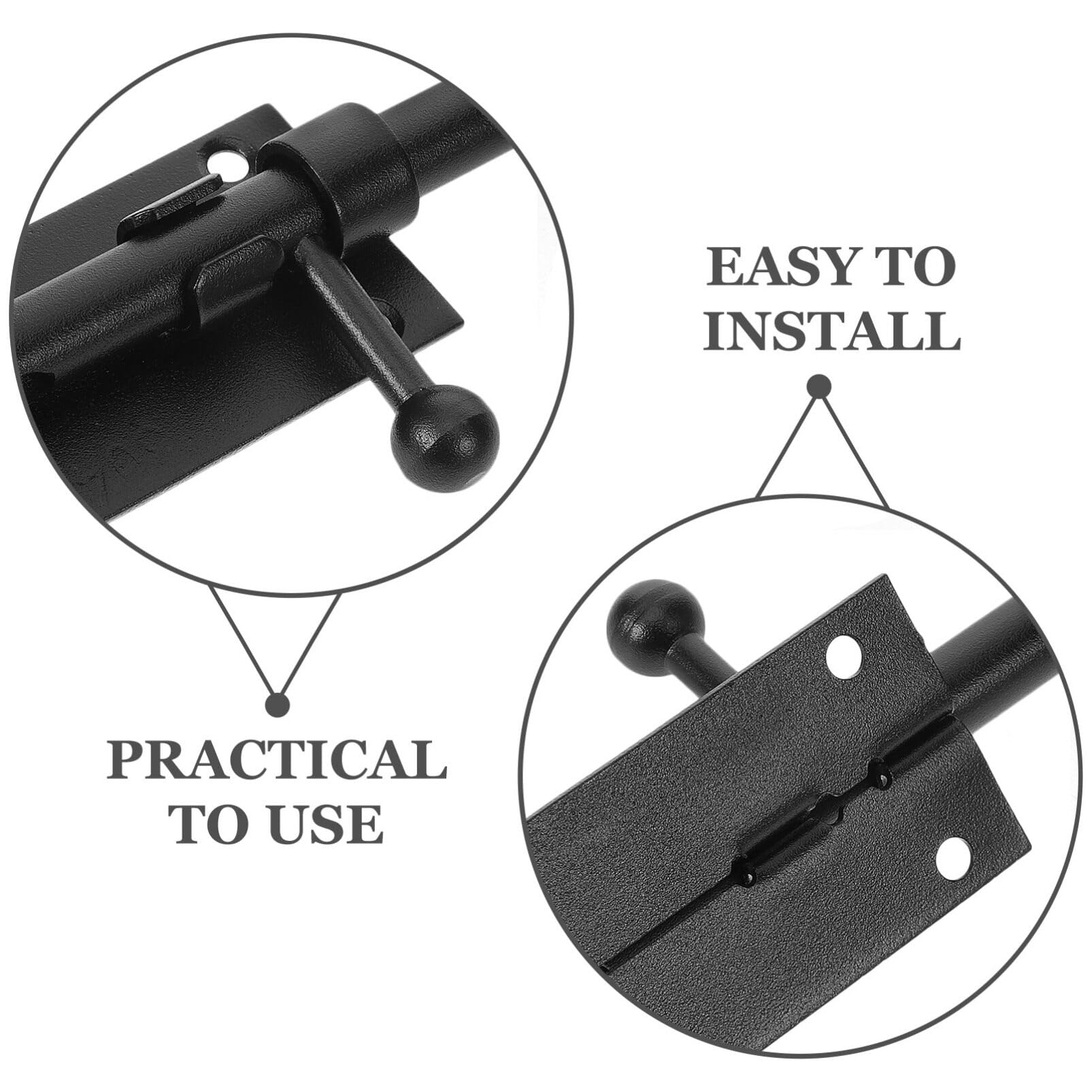 Uonlytech Serrure De Sécurité Inoxydable Pour Porte De Garage Loquet Coulissant Robuste Verrou De Porte Entrée Finition Élégante Installation Facile