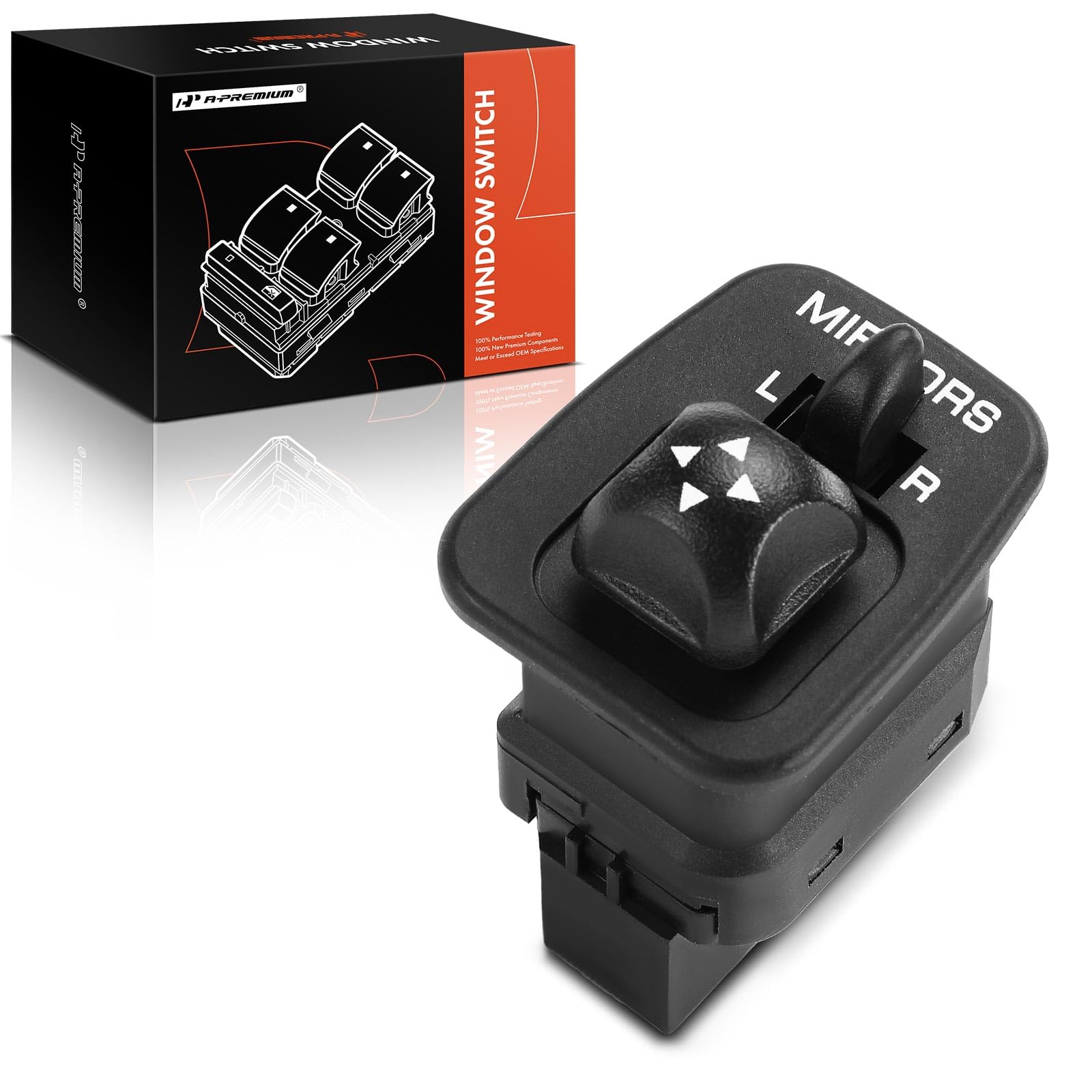 A-Premium Power Master Window Switch Compatible with Ford F-150 F-250, Excursion, Expedition, Escort, Thunderbird, Windstar, F250 F350 F450 F550 Super Duty, Sable, Front Driver Side, F65Z17B676AB