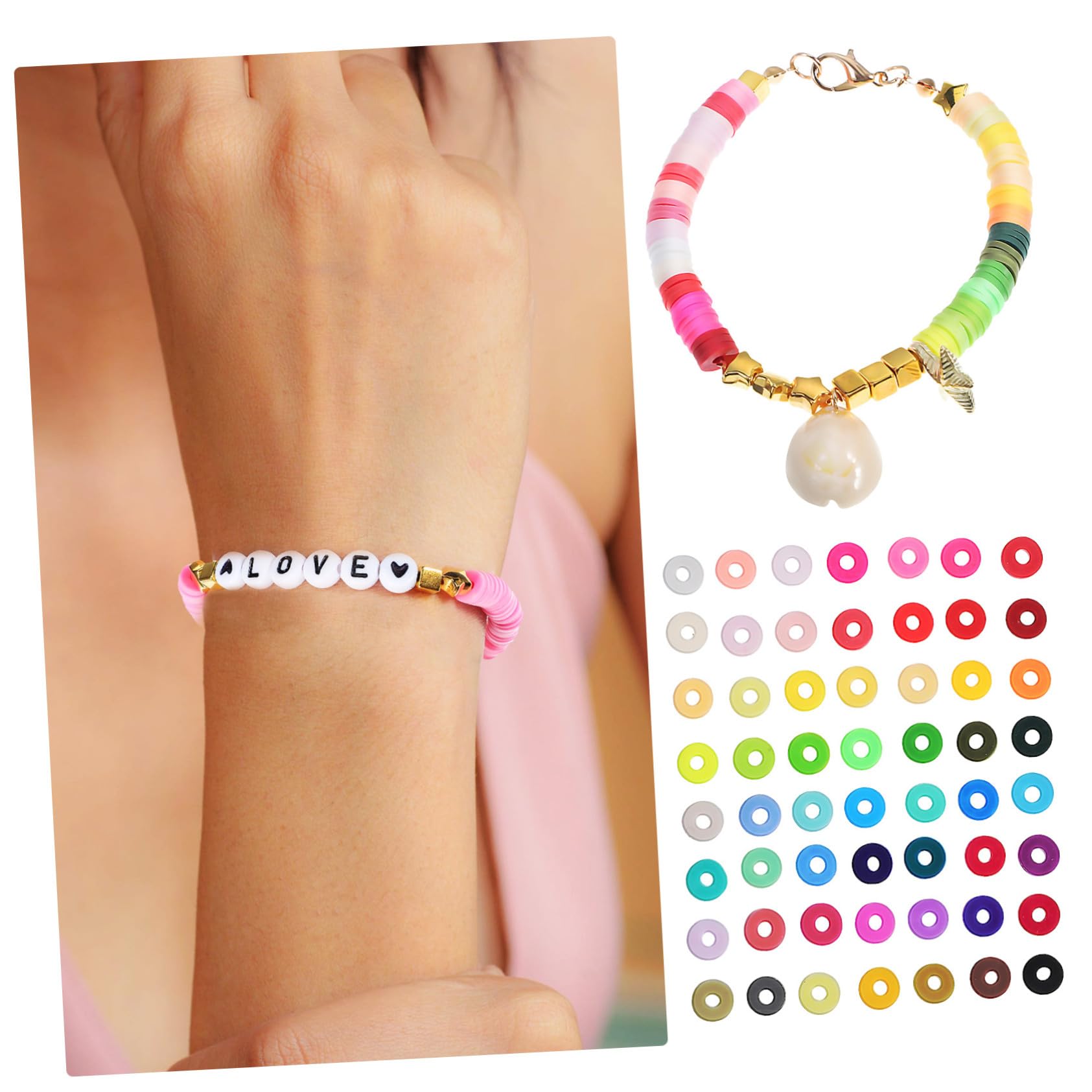 Kit Complet de Fabrication de Bijoux DIY avec Perles Colorées pour Bracelets et Colliers Accessoires Créatifs pour Débutants et Amateurs de Loisirs Créatifs