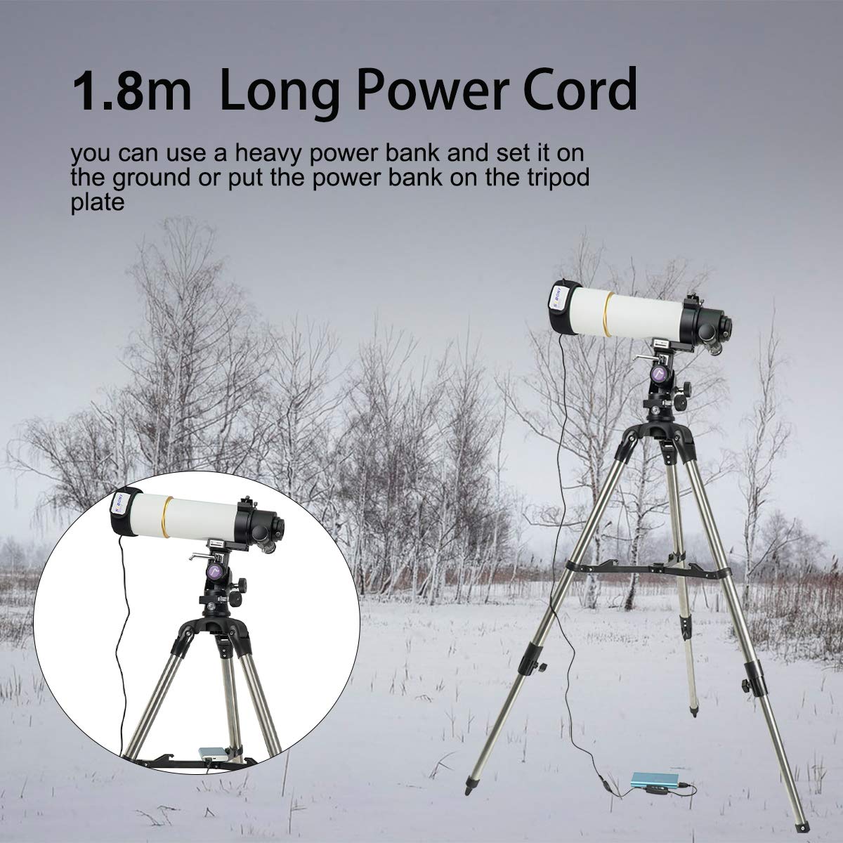 SVBONY SV172 Chauffe-lentille, 400 mm, réchauffeur de rosée, régulateur de température, 3 vitesses, bande chauffante USB universelle pour caméra télescope