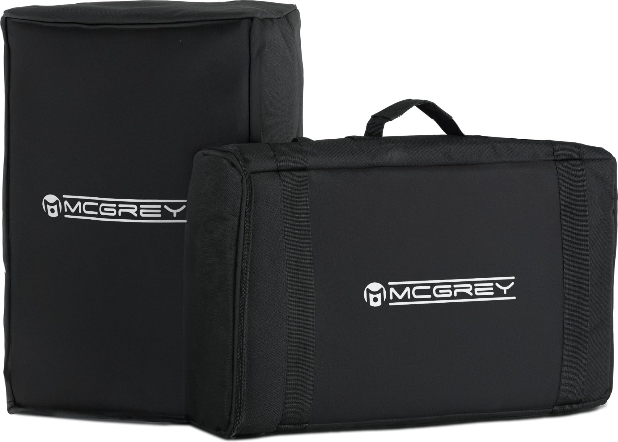 McGrey E-208 Bag Set, Housse pour subwoofer, en Nylon Robuste | Sac rembourré pour colonnes avec 3 compartiments séparés, Couleur: Noir, Matériau: Nylon robuste pour une utilisation durable