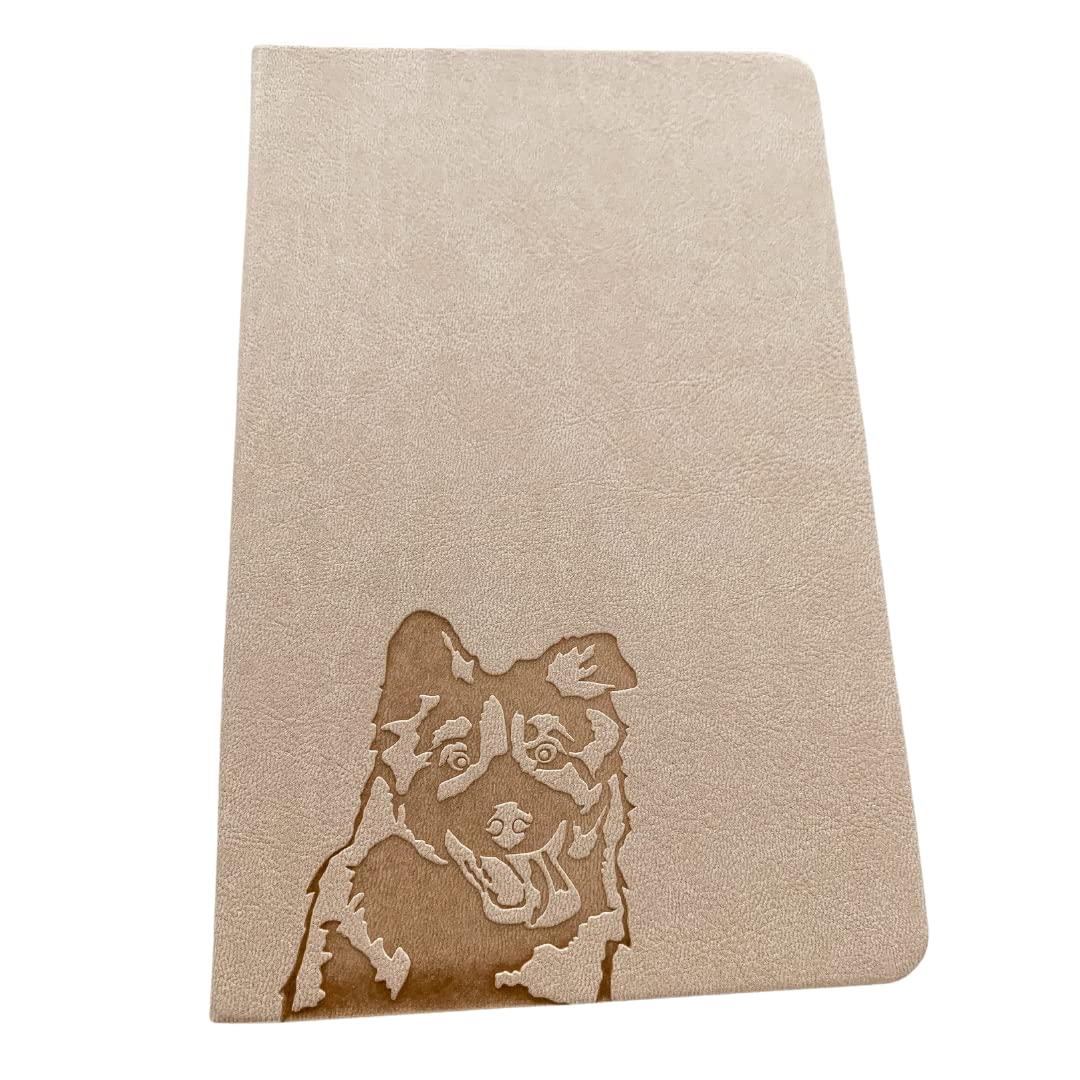 Carnet de notes A5 de qualité premium avec couverture rigide beige - 6