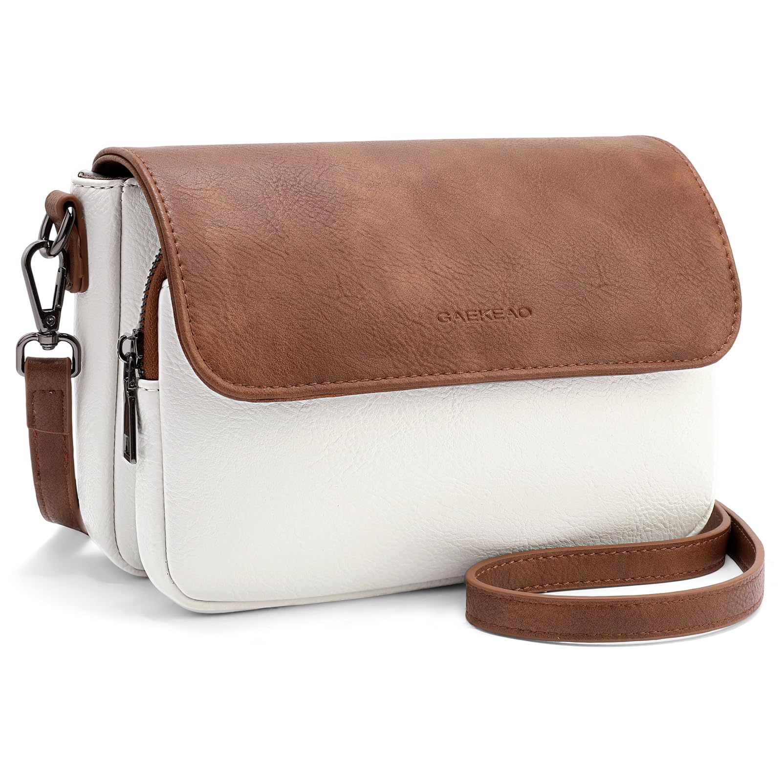 GAEKEAO Crossbody Bags for Women Crossbody Purses Vegan Leather Cell Phone Purse Travel Shoulder Bag Handbags with Card