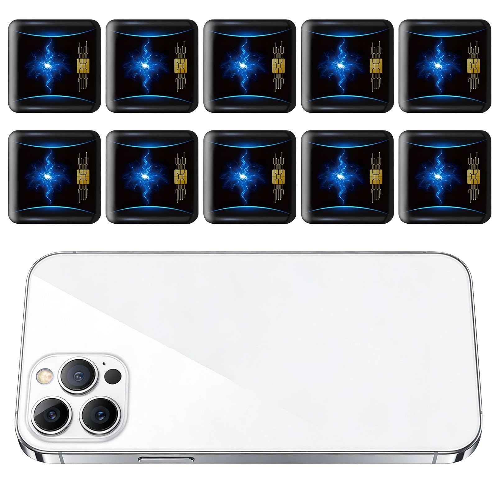Fhfgben Emfs Blocker, Phone Stickers, Laptop Emfs Protection Stickers, Phone Protection Decal For Electronic Devices Wifi Smart Phones Tablets Laptops Computers Monitors