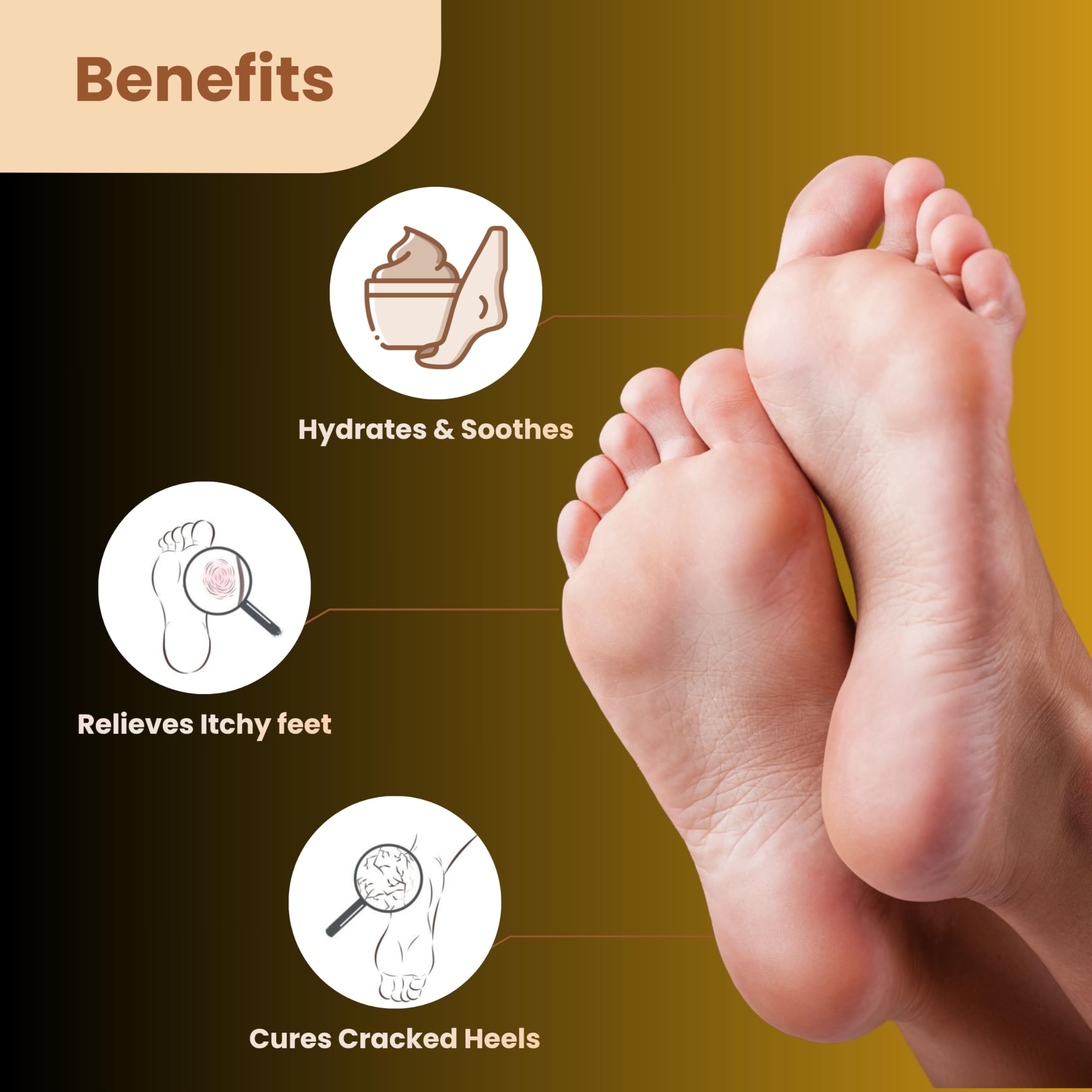 Care14 Cracked Heel Gel | Foot Cream For Cracked, Rough and Dry Heel | Soothes & Repairs | 100% Natural | No Sulphates |100g 2