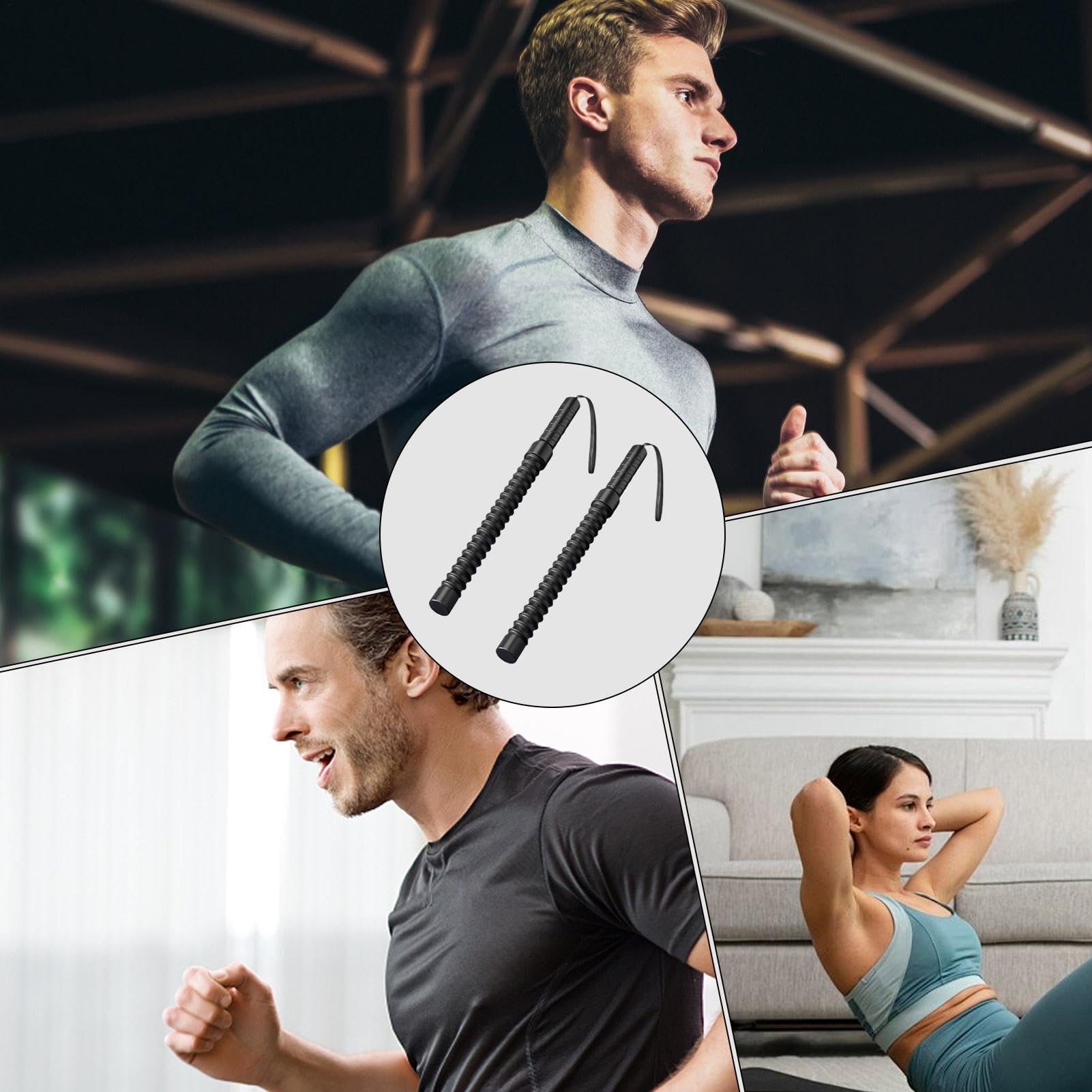 Cordes pour l'entraînement - Cordes de Combat sans Fil - Non antidérapantes et Portables - Outil de Force pour Conditionnement de la Force - Câble d'entraînement pour l'entraînement à la