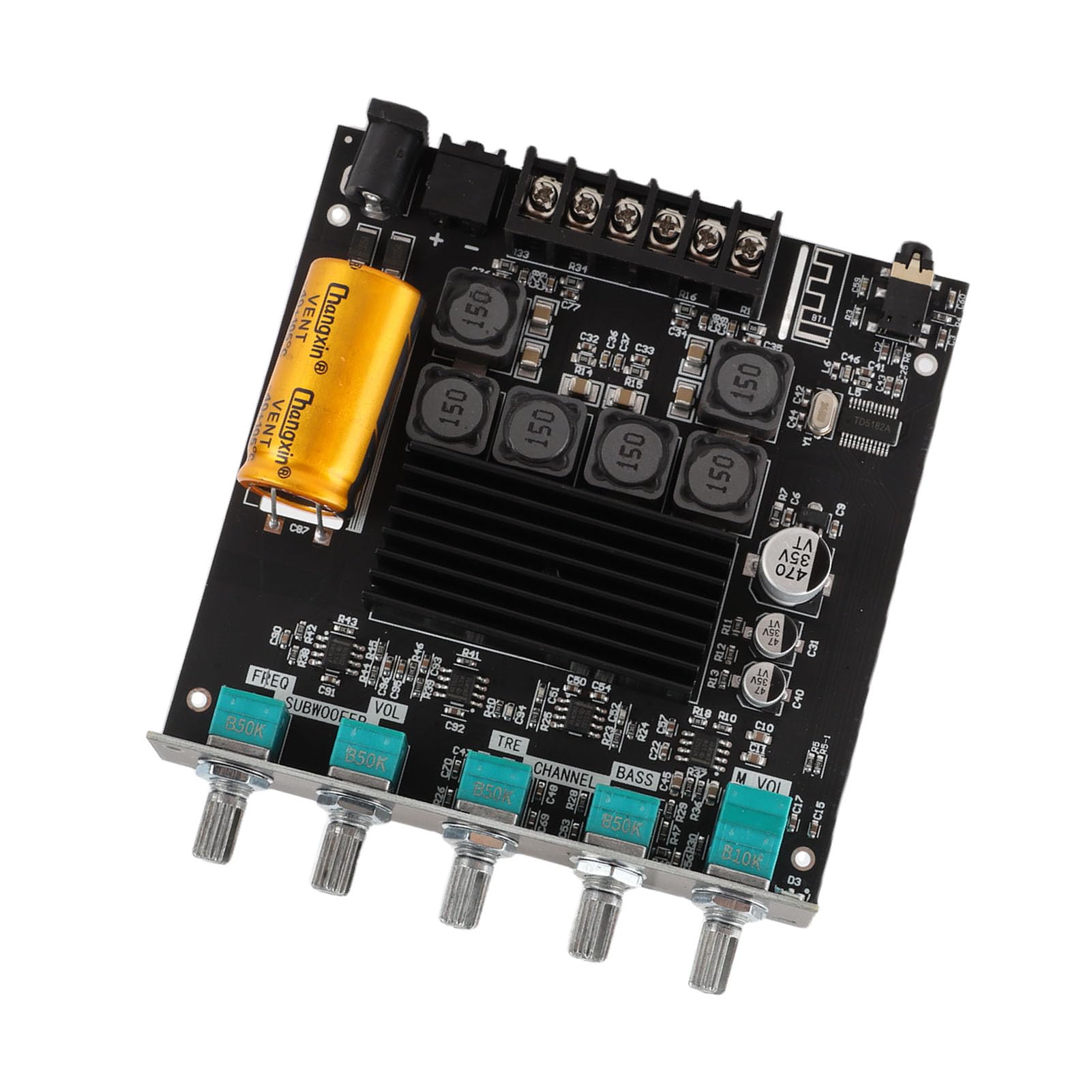 ZK-TB21 2.1-kanałowa Płytka Wzmacniacza Mocy Moduł Wzmacniacza Audio Płytka Wzmacniacza Stereo z 5.0 do Subwoofera Wyjście Kanału Lewego Prawego