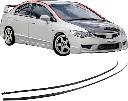 XQSMWF Pair L&R Molding Drip Side Set Fit for Honda Civic 1.3L 1.8L 2.0L 2006-2011 73168-SNA-013 73158-SNA-013 Windshield Roof Molding Trim Set