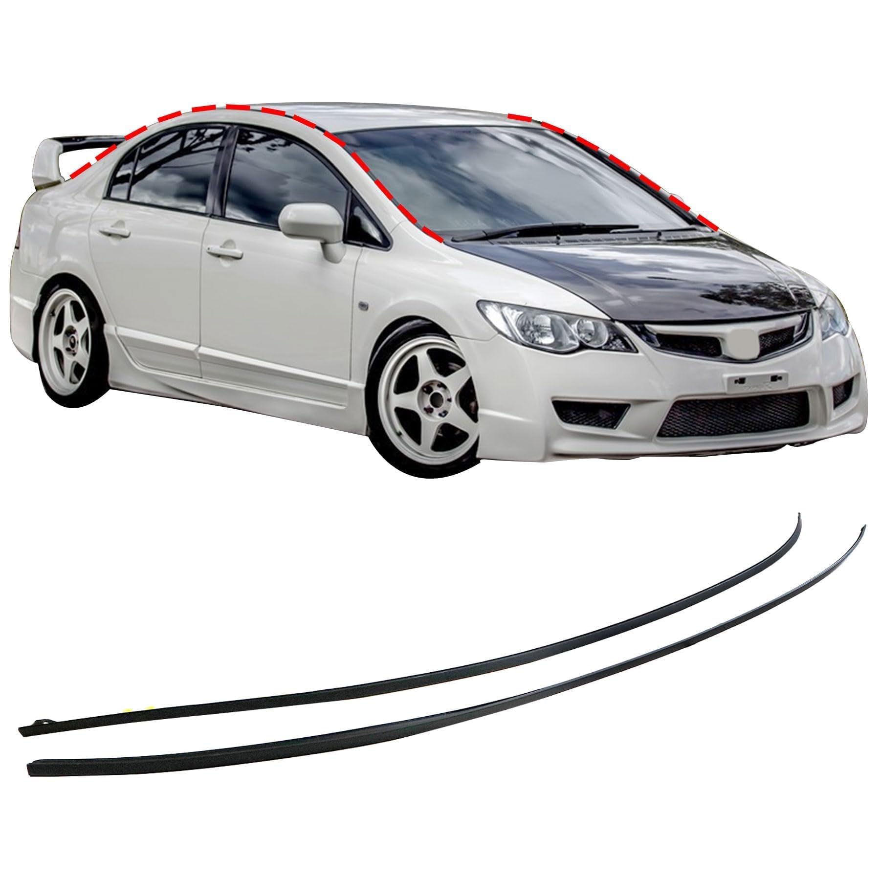 Amazon.com: XQSMWF Pair L&R Molding Drip Side Set Fit for Honda
