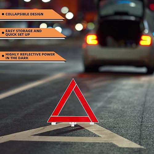 Miniatura 3 de Kit de emergencia en carretera para automóvil, kit de asistencia lateral de emergencia para camiones con cables de puente, martillo de seguridad,