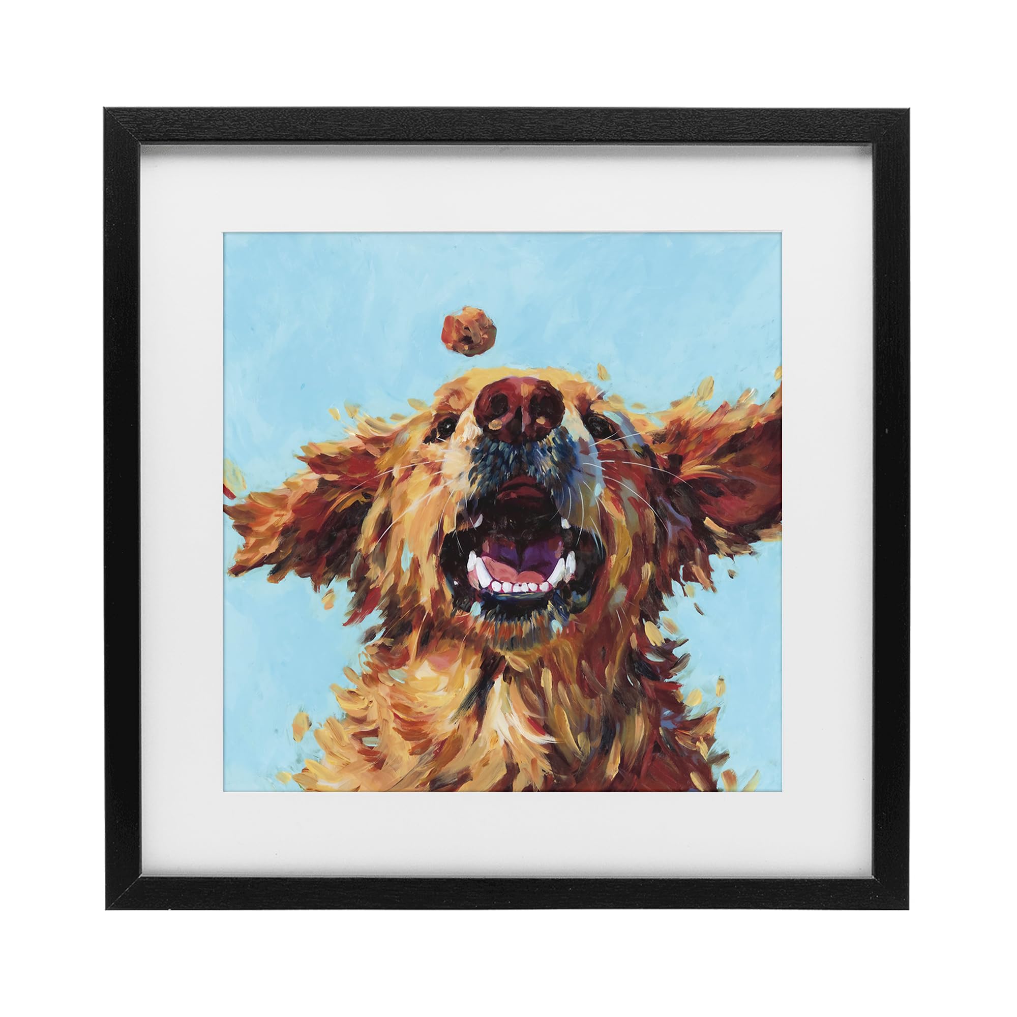 'Treato Loyal Dog'| Framed Print Under Glass