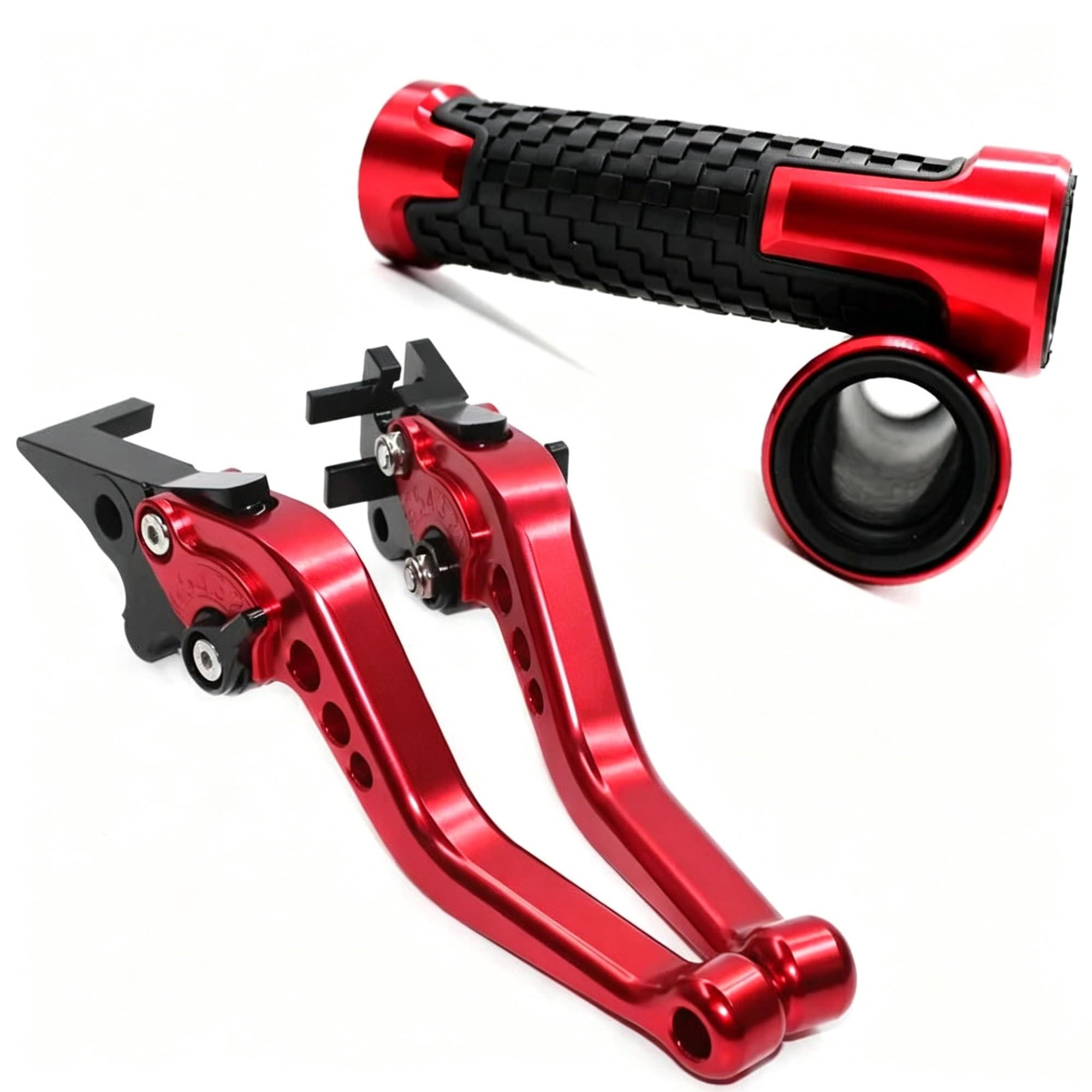 CFSJRXZ Clutch Levers Motorcycle Brake Clutch Lever Handlebar Grips for LONCIN for VOGE 650 500 DS 650DS 500DS Riding Bar Attachment Set Motorbike Brake Lever Handlebar Grips(Color 9)