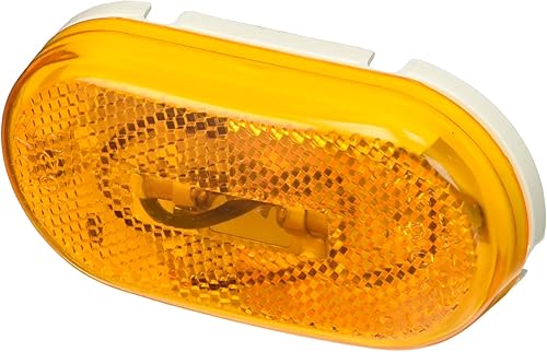 Grote 45933 - Luz de separaciónmarcador ovalada tipo coleta de dos bombillas - Reflector incorporado