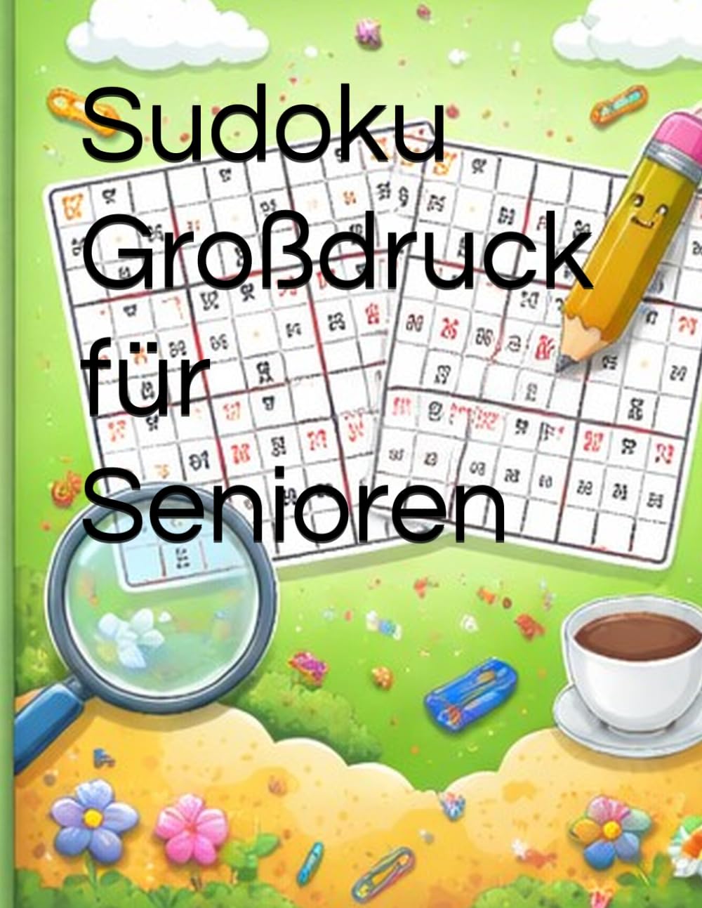 Sudoku Großdruck für Senioren: 80 leichte bis mittlere Rätsel – extra große Zahlen für entspanntes Rätseln