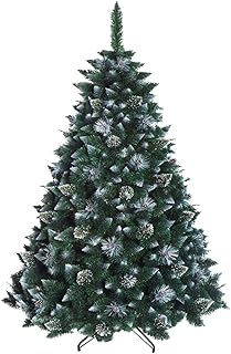 CHRISTMAS TREE New Boxed Traditional Forest Green Luxury TREE (Snow-covered, 220 cm)