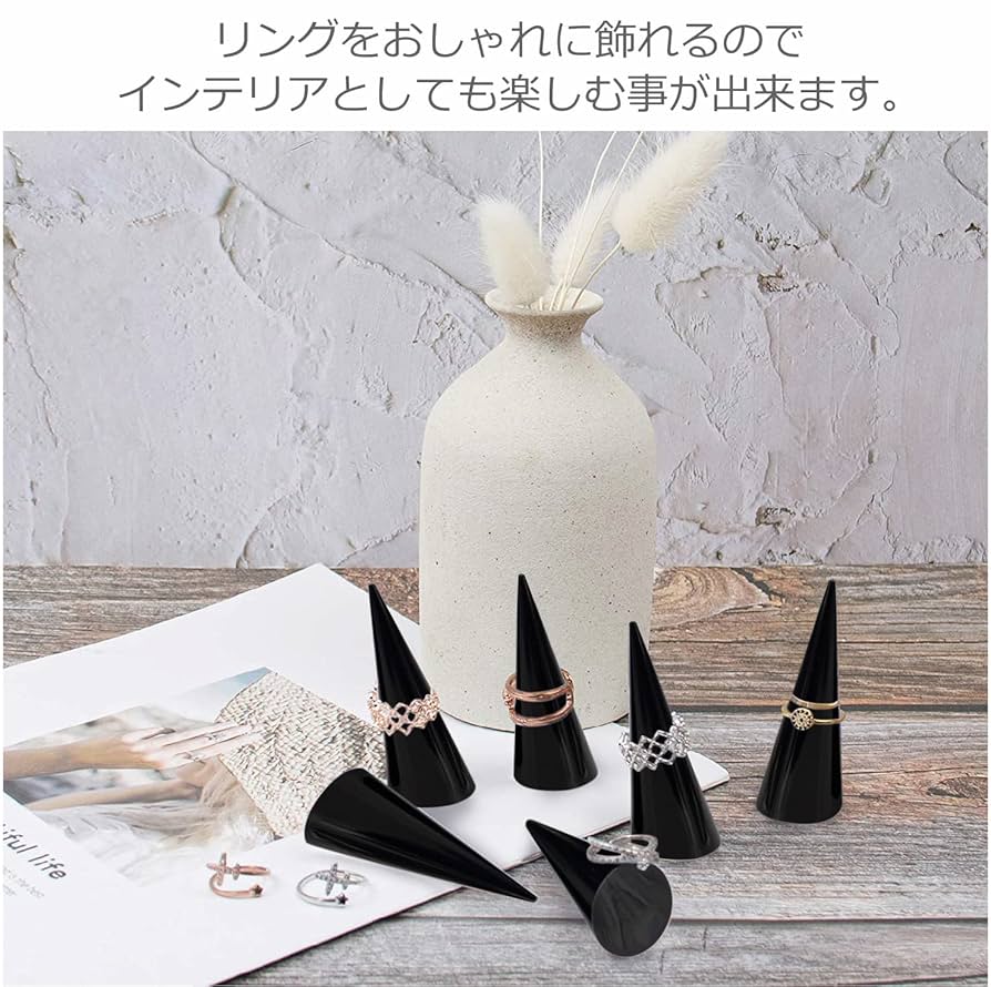 Amazon｜ColorfylCoco リングスタンド ブラック 黒 5個セット