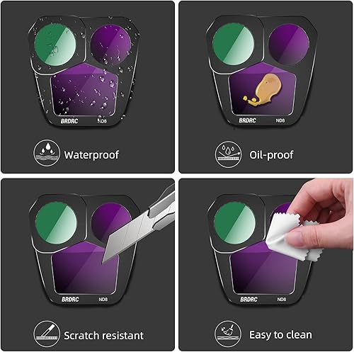 Miniatura 2 de BRDRC ND16 - Filtro para DJI Mavic 3 Pro, accesorios de filtros de densidad neutra (versión de aluminio)