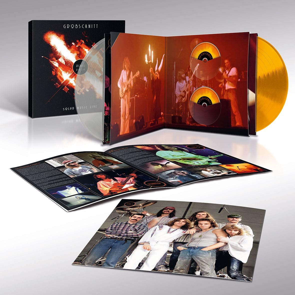 Solar Music Live (Remix 2024) - (Limited Transparent & Orange Transparent Vinyl im Box-Set mit signierter Artcard) 2 LPs, 1 CD, 1 Blu-ray Audio, 24-seitiges Booklet