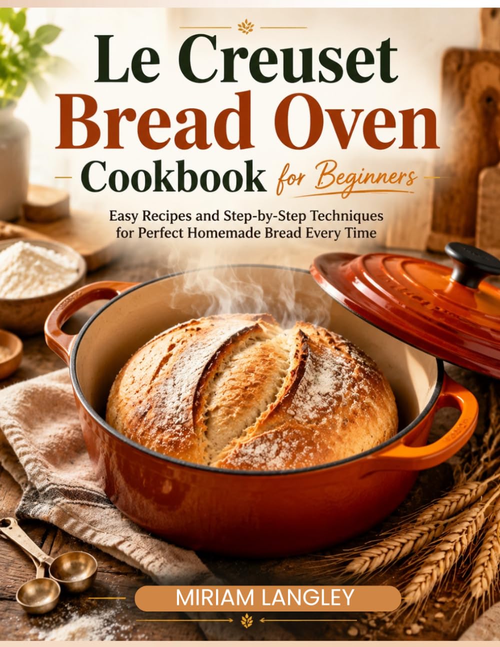 LeCreuset Bread Oven Cookbook for Beginners: Easy Recipes and Step-by-Step Techniques for Perfect Homemade Bread Every Time