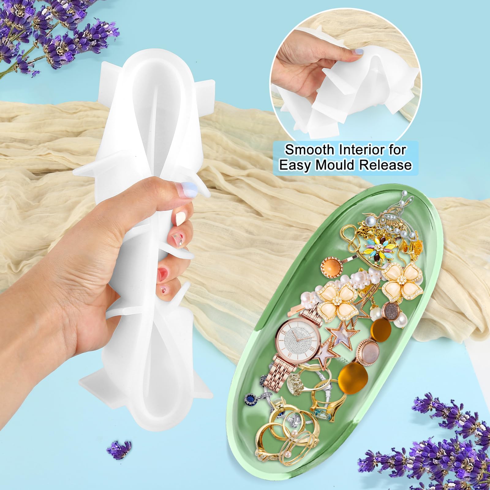 Lot De 3 Moules En Silicone Pour Bougie Chauffe-plat - Moules En Silicone - En Résine époxy - Pour Bougies, Béton, Bougeoirs En Résine