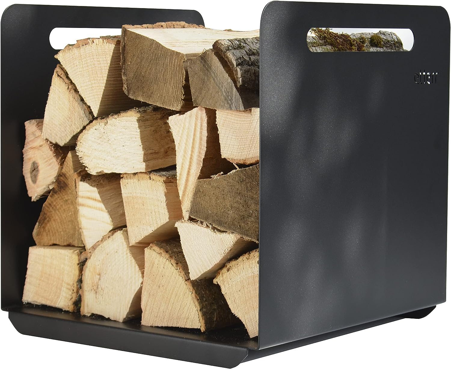 Metal Wood Basket Storage. 100% Steel.