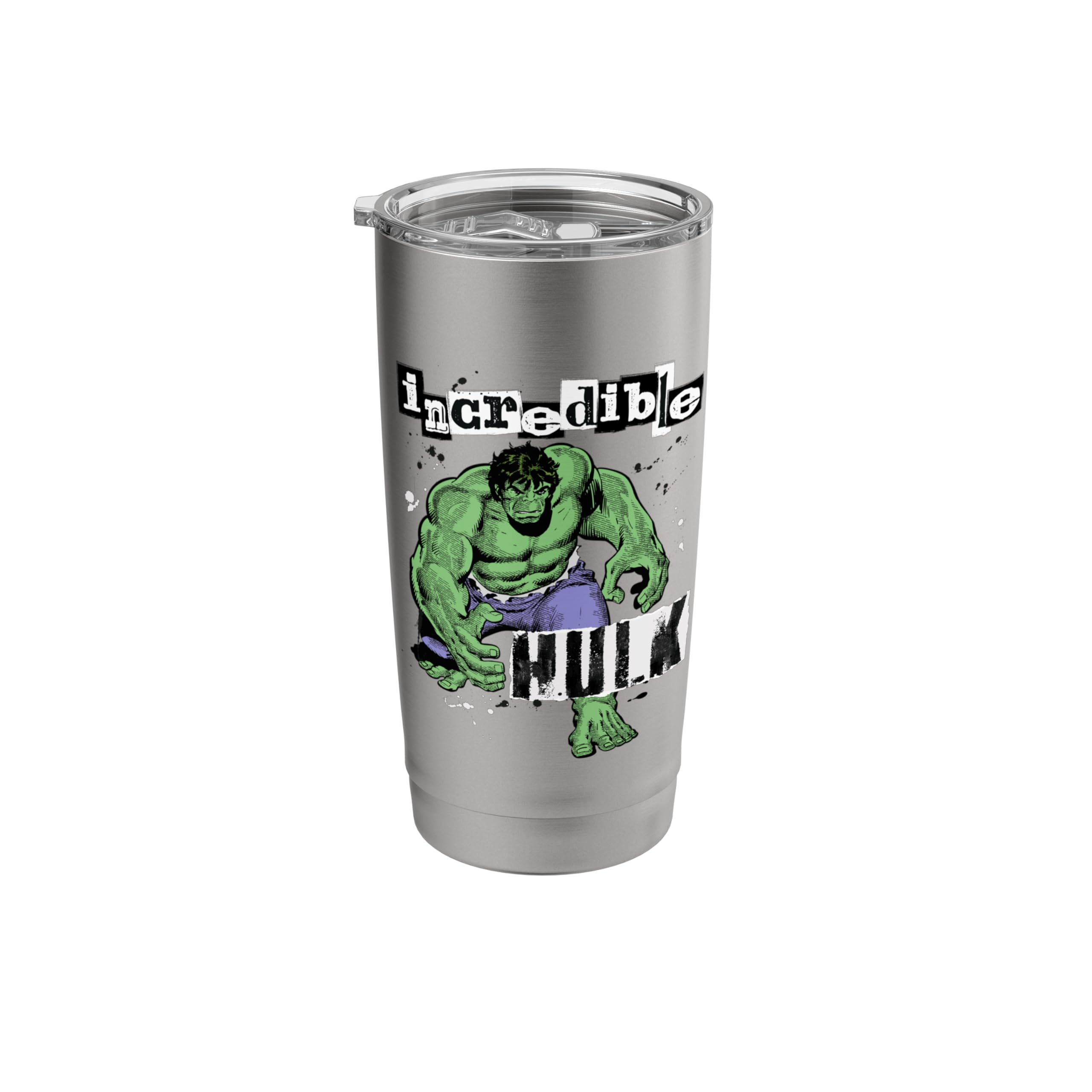 Marvel Super Heroes Incredible Hulk Retro Vintage Comic Stainless Steel Insulated Tumbler
