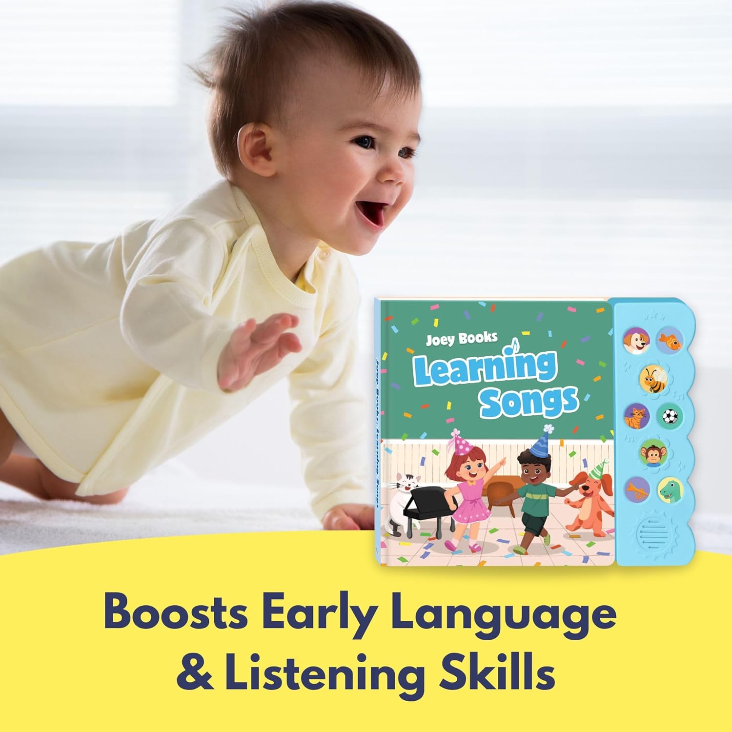 Learning Songs, Press and Play Song Book Nursery Rhymes, Button and Sound Module, Classic Nursery Rhymes and Children's Music - Image 2