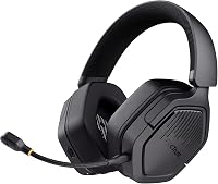 GXTrust GXT 1493 Ravox gamer headset vezeték nélküli Bluetooth és 2.4 GHz mikrofon 50 mm driver 70 óra akkumulátor fekete PS5 PS4 Switch PC 1